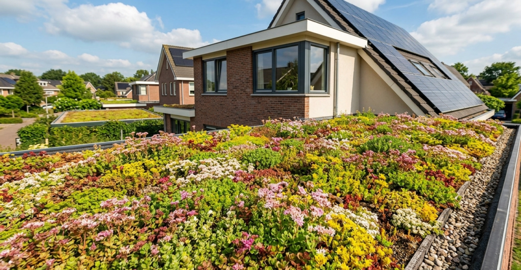 alles wat je moet weten over een groen sedum dak