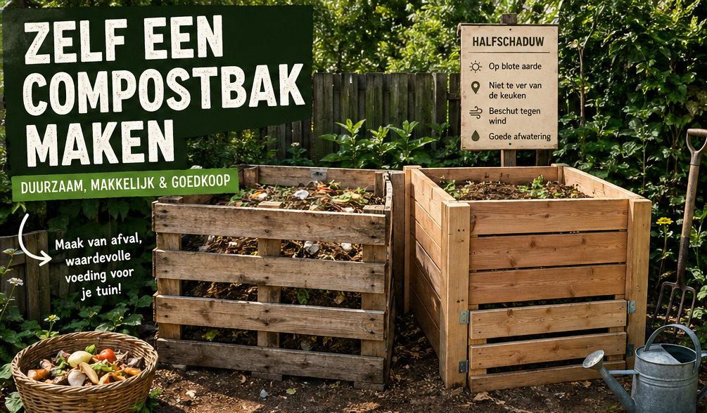 zelf compostbak maken stappenplan